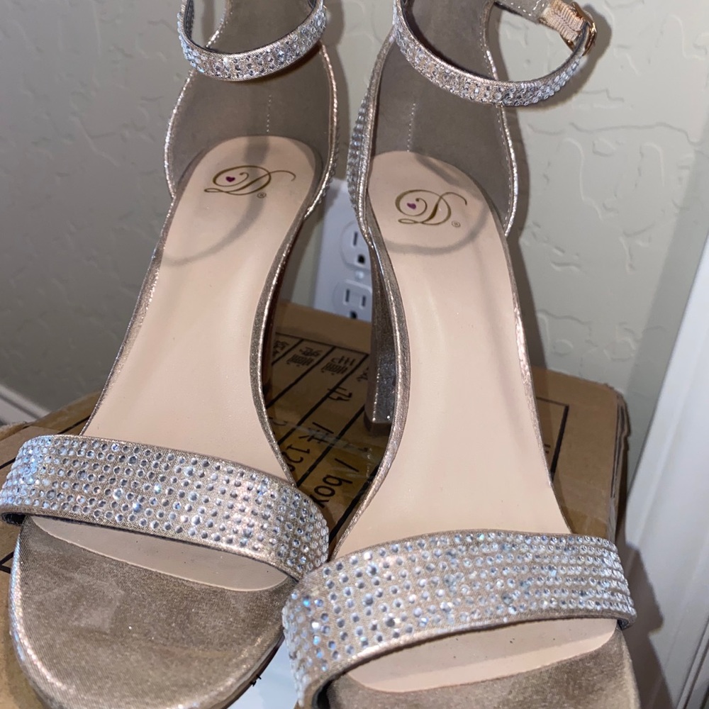 Rose gold heels